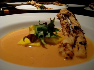 roasted-tomato-soup-with-goat-cheese-flan