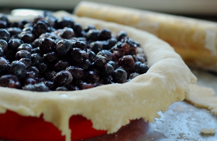Double Crusted Blueberry Pie