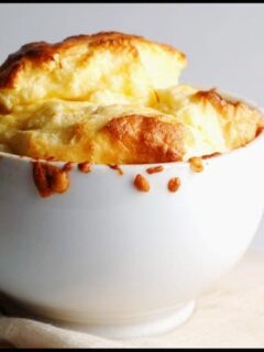 Cheese Souffle with Parmesan Crust