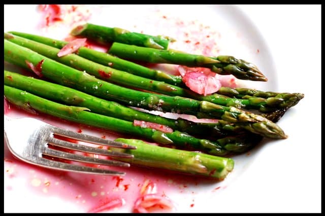Roasted Chilean Sea Bass with Baby Spring Asparagus