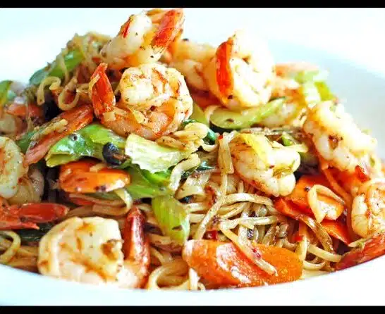 Black Garlic Stir Fry Shrimp