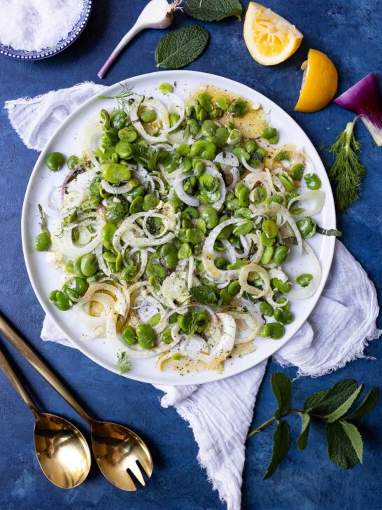 Fava Bean and Fennel Salad
