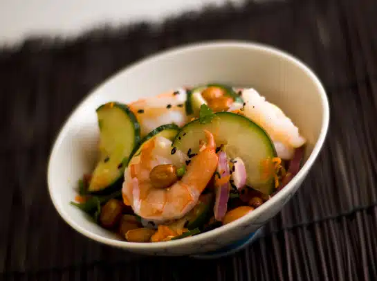Vietnamese Cucumber Salad with Shrimp: Goi Du’a Leo