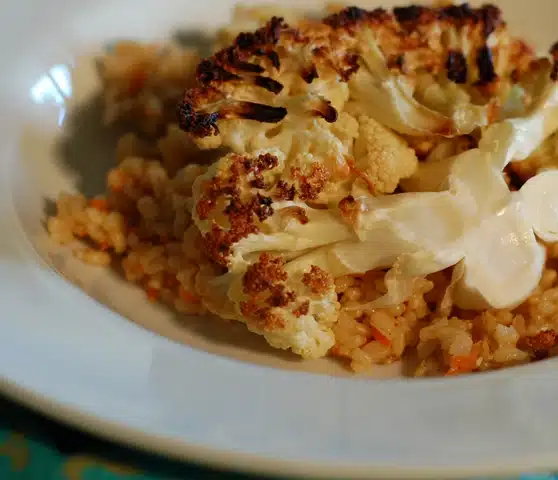 Baharat Scented Rice with Roasted Cauliflower 0110