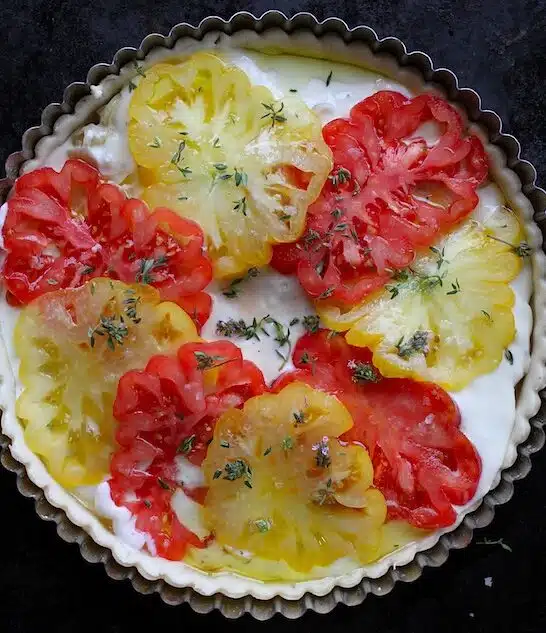 Savory Tomato Goat Cheese Tart