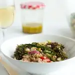 Farro and Roasted Broccolini Salad