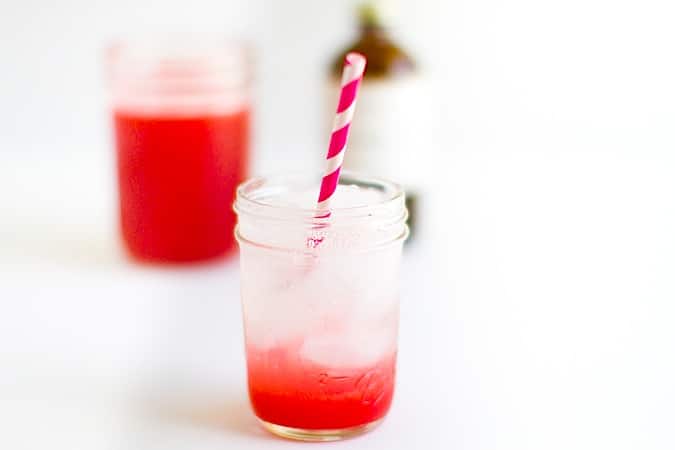 Rhubarb Raspberry Simple Syrup and Homemade Soda
