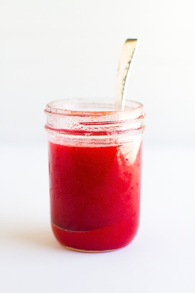 Rhubarb Raspberry Simple Syrup and Homemade Soda