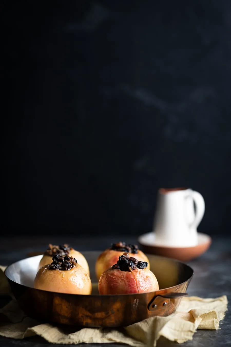 Baked Apples with Creme Anglaise