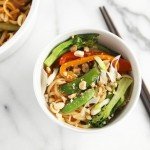 Vegetable Stir Fry with Rice Noodles