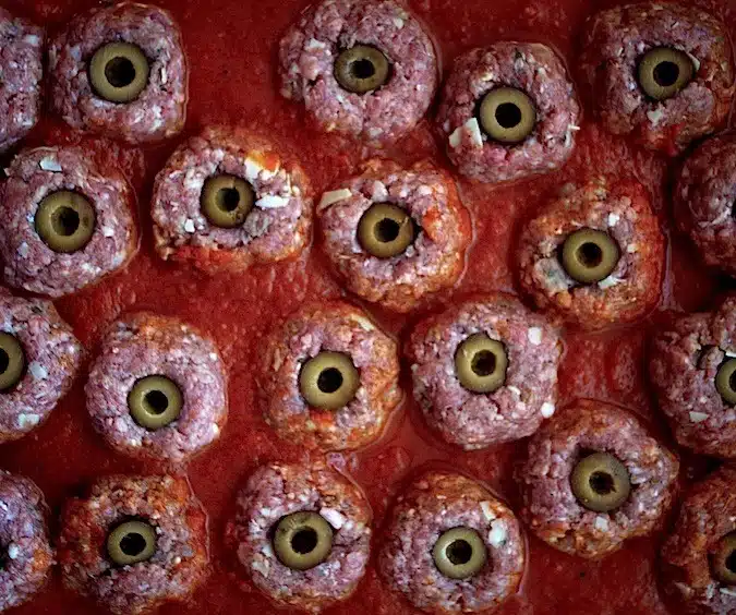 Bloody Eyeballs with a Side of Worms - Chez Us