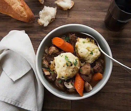 Beef Stew with Potato Dumplings