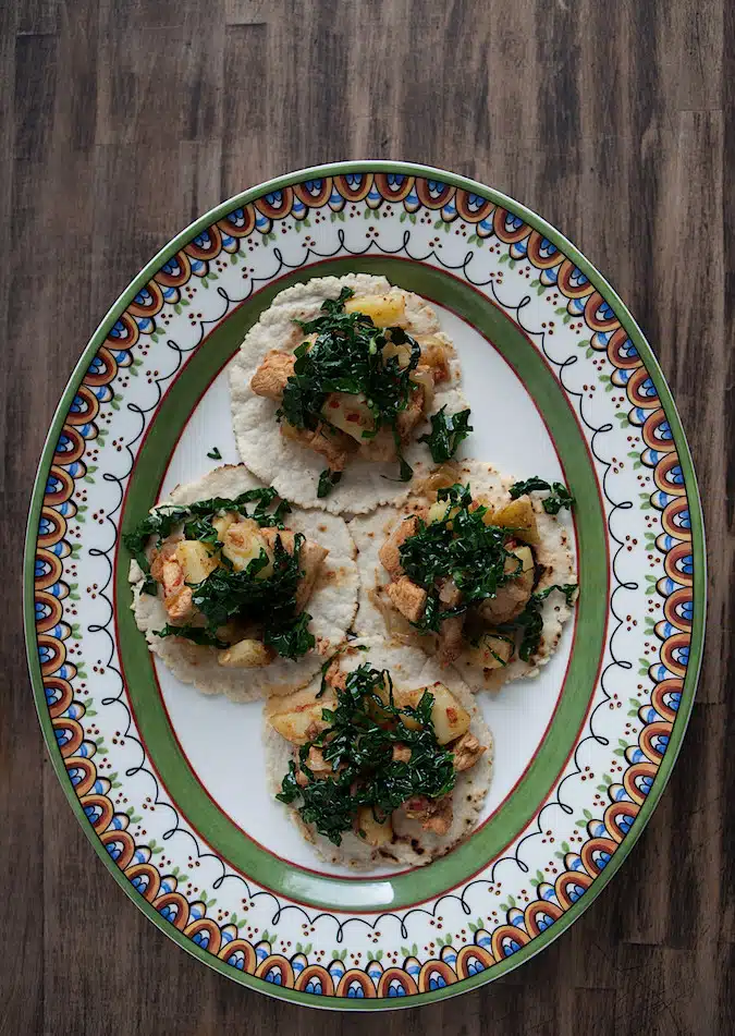Portuguese Style Chicken Tacos