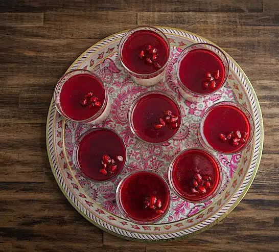 Pomegranate Panna Cotta