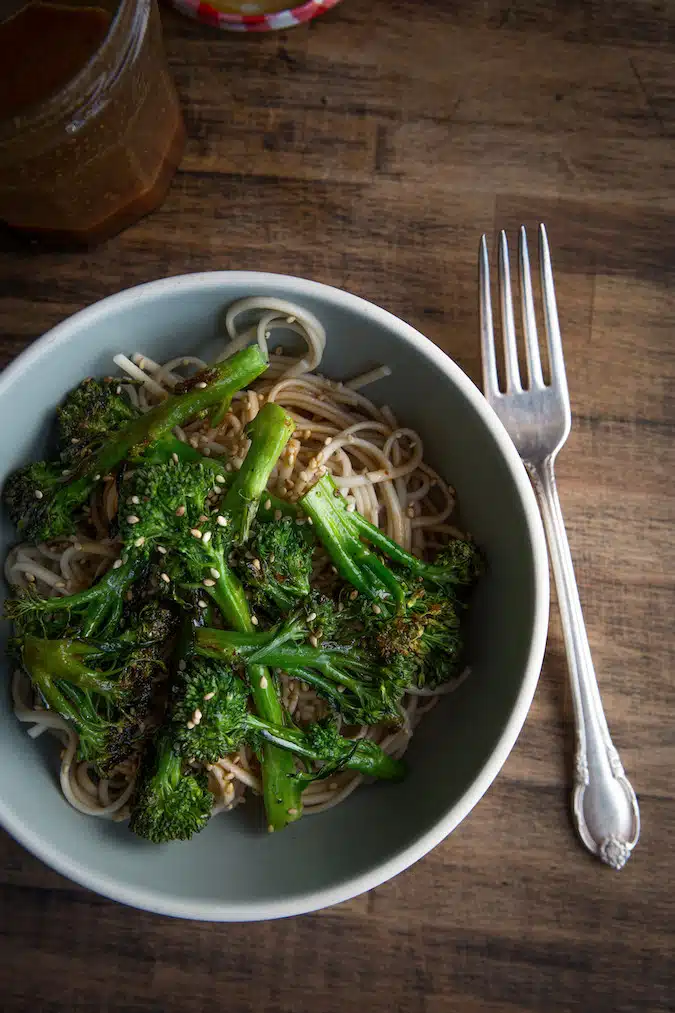 Soba Noodles with Roasted Broccoli | Chez Us