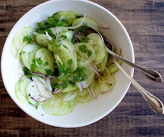 Cucumber Chervil Salad