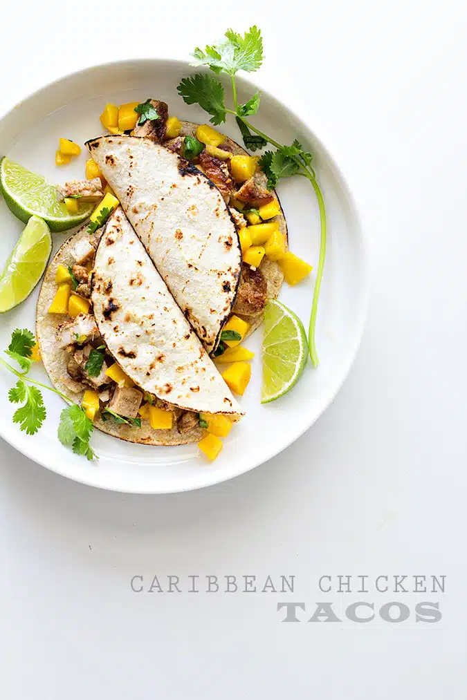 Caribbean Chicken Tacos | Chez Us