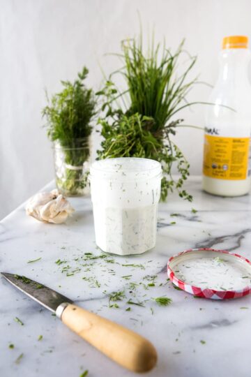 Buttermilk Chive Dill Salad Dressing