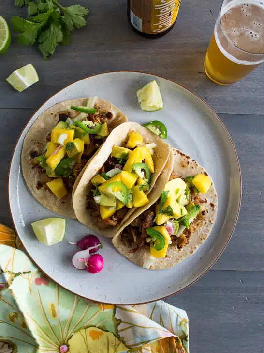 Tequila Lime Chicken Tacos