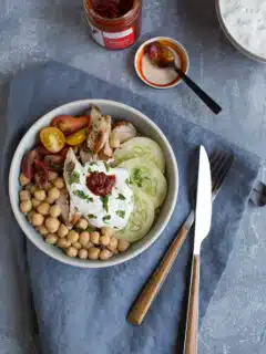 Middle Eastern Chicken Bowls