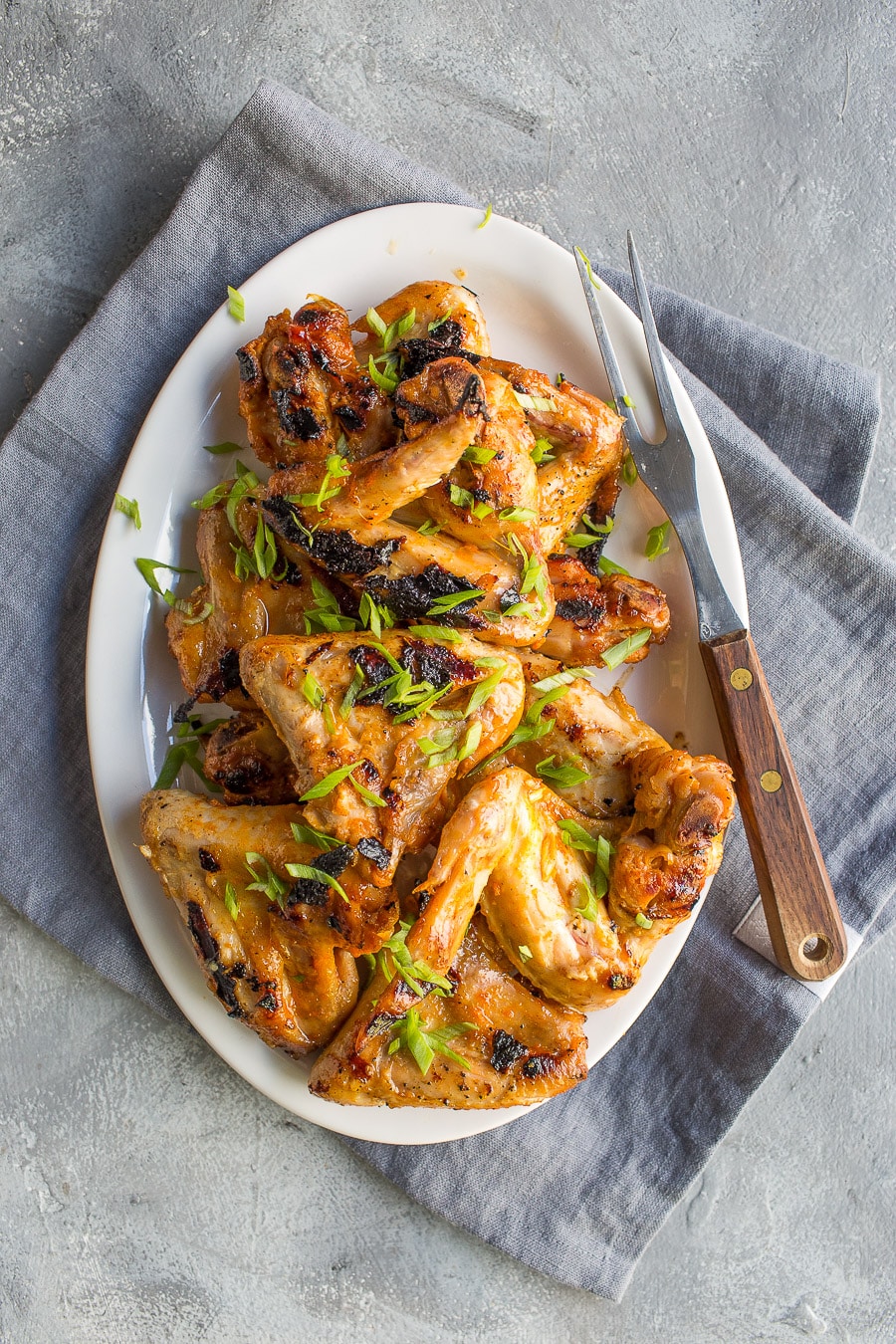 Spicy Korean Grilled Chicken Wings