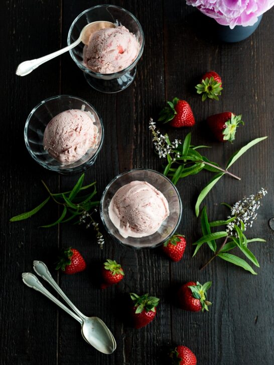 Strawberry Verbena Ice Cream