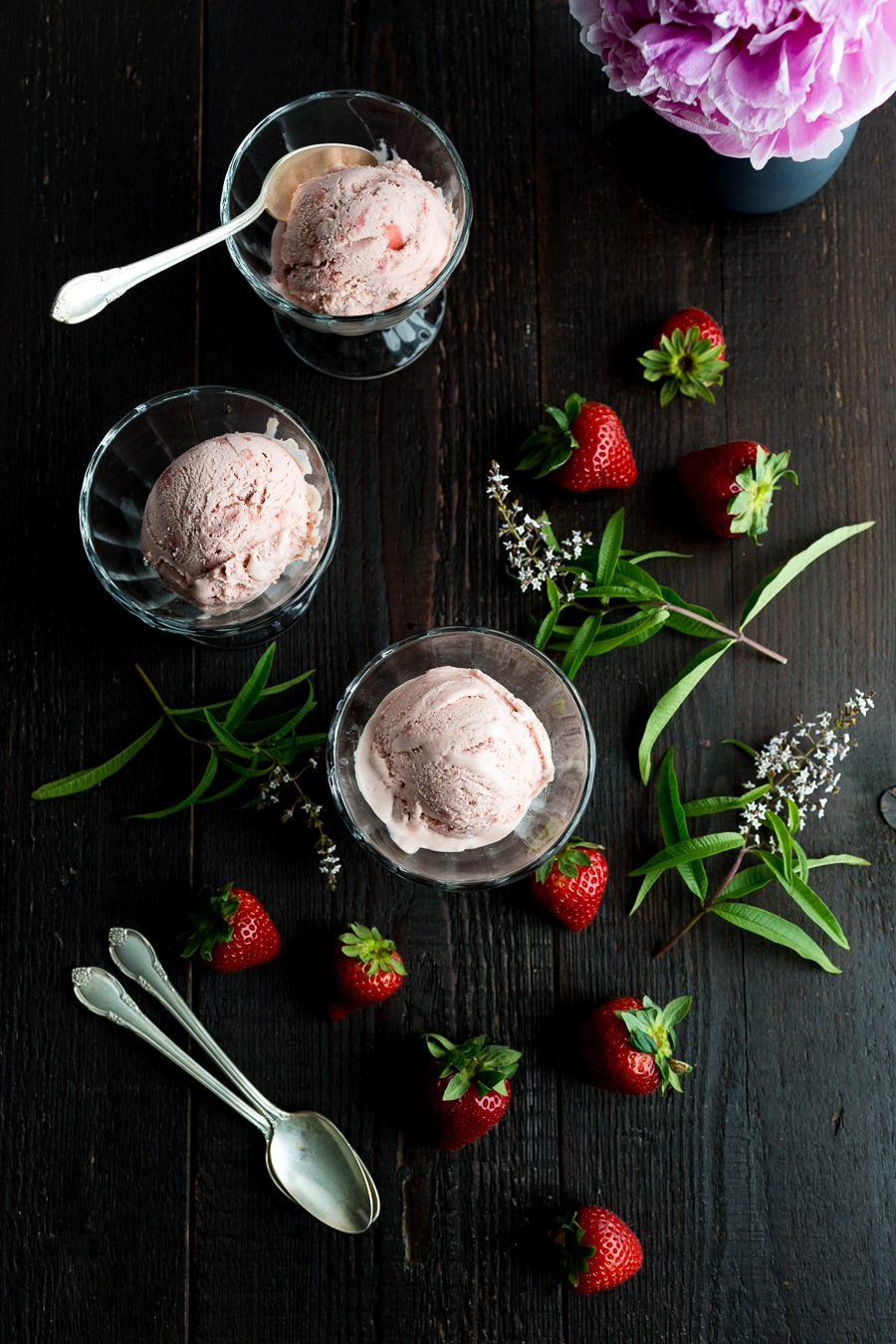 Strawberry-Verbena-Ice-Cream