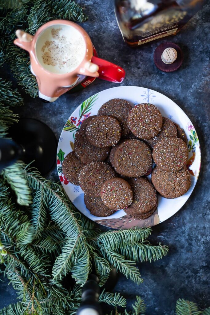 Sugar Topped Molasses Spice Cookies