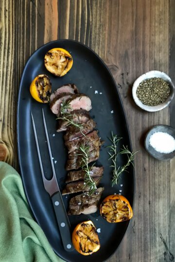 Grilled Rosemary Scented Lamb Tenderloin