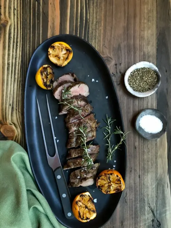 Grilled Rosemary Scented Lamb Tenderloin