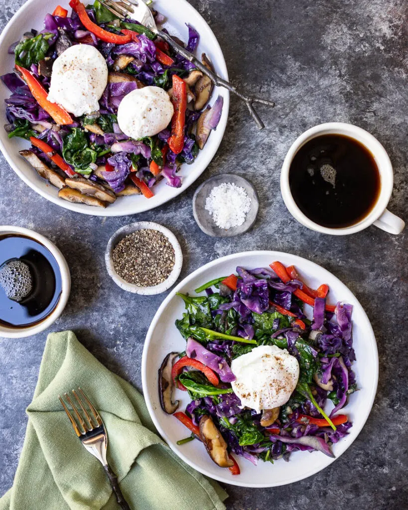 Rainbow Veggie Breakfast Hash