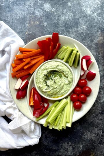high protein green goddess dip